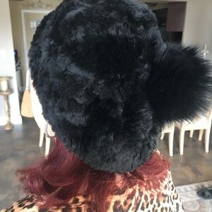 GENUINE RABBIT FUR TAM HAT